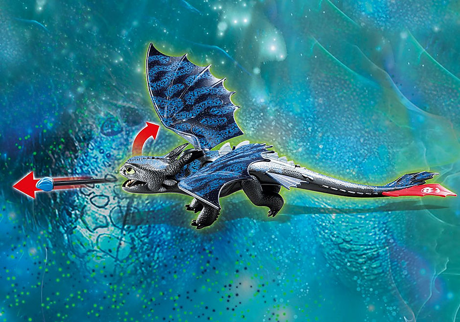 Playmobil Dragons 3 Hipo Desdentao y Bebé Dragón 